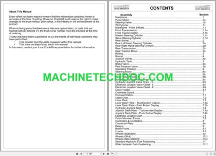PDF Combilift Forklift C4000 CBE Parts Manual (2)