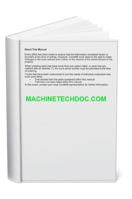 PDF Combilift Forklift C6000 MK1 Parts Manual (1)