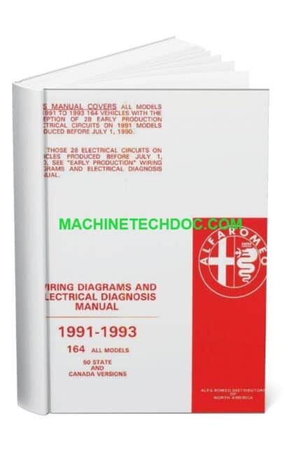 PDF Free Alfa Romeo 164 1991-1993 Wiring Driagrams and Electrical Diagnosis Manual (01)