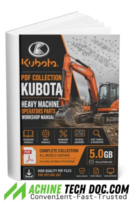 PDF Collection Kubota Heavy Machine Operators Parts Workshop Manual 5.0GB (6)