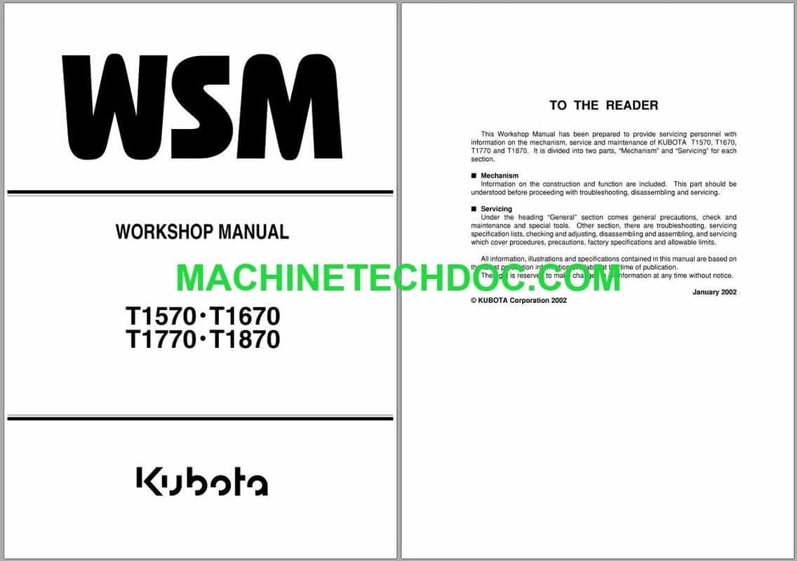 PDF Collection Kubota Agricultural Workshop Parts Operators Manual 45.3GB (2)