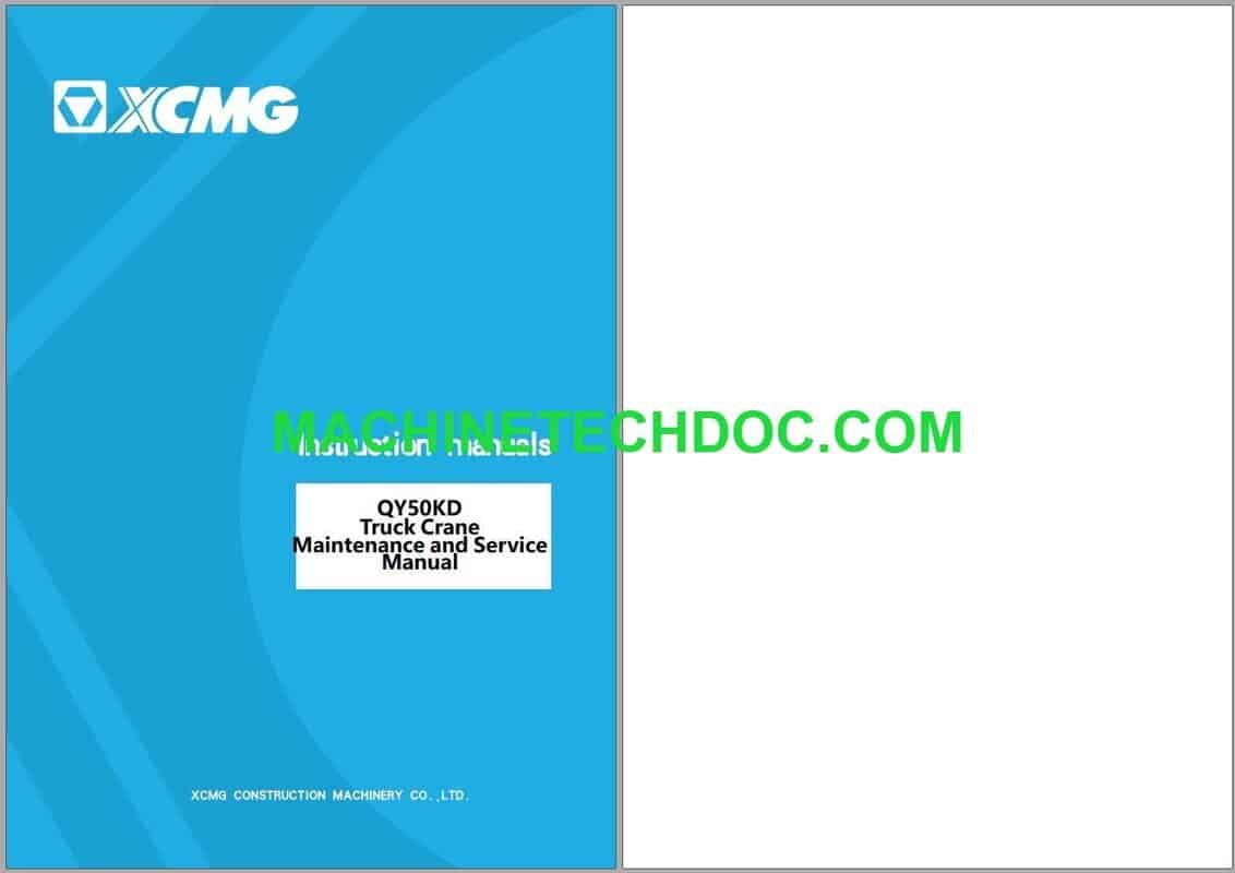 PDF Collection XCMG Crane Schematics Parts Operation Maintenance Manual 1.89 GB (2)