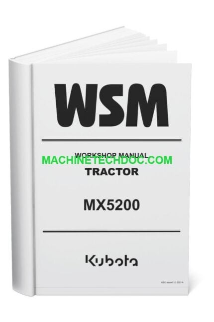 PDF Kubota Tractor MX500 Workshop Manual 9Y111-19581 (1)