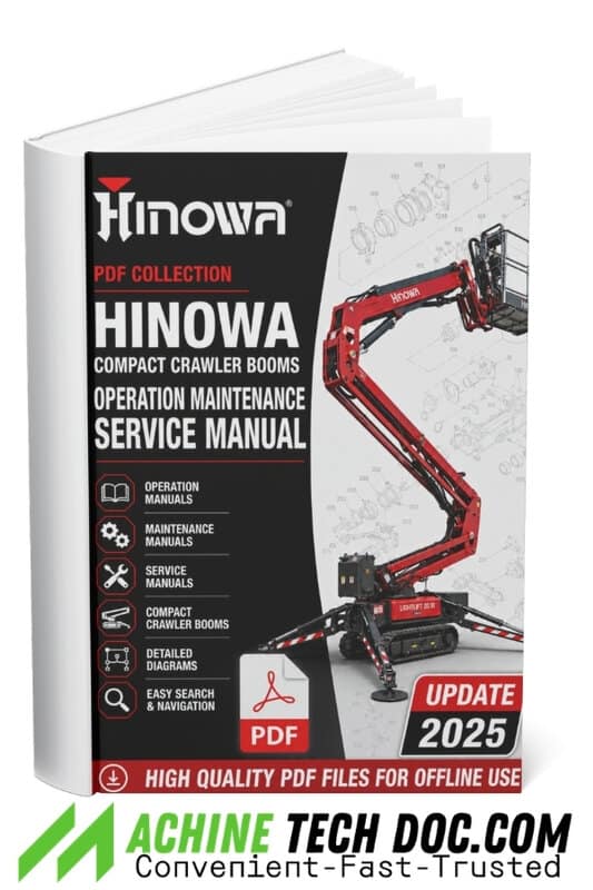 PDF Collection Hinowa Compact Crawler Booms Operation Maintenance Service Manual 2025 (7)