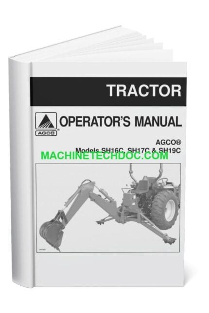 PDF AGCO Backhoe SH16C SH17C SH19C Operators Manual 1449973M3_en-GB (1)