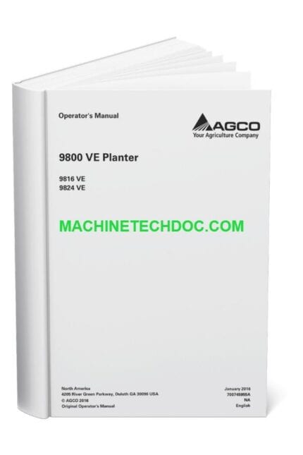 PDF AGCO Planter 9800VE 9816VE 9824VE Operators Manual 700745955A_en-GB (1)