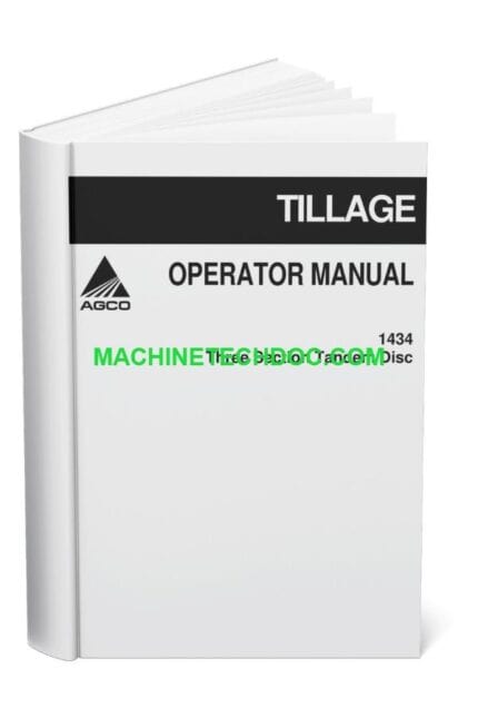 PDF AGCO Three Section Tandem Disc 1434 Operators Manual 997639ABE_en-GB (1)