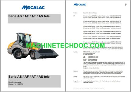 PDF Collection Ahlmann Mecalac Service Parts Operators Manual 4.53 GB (1)